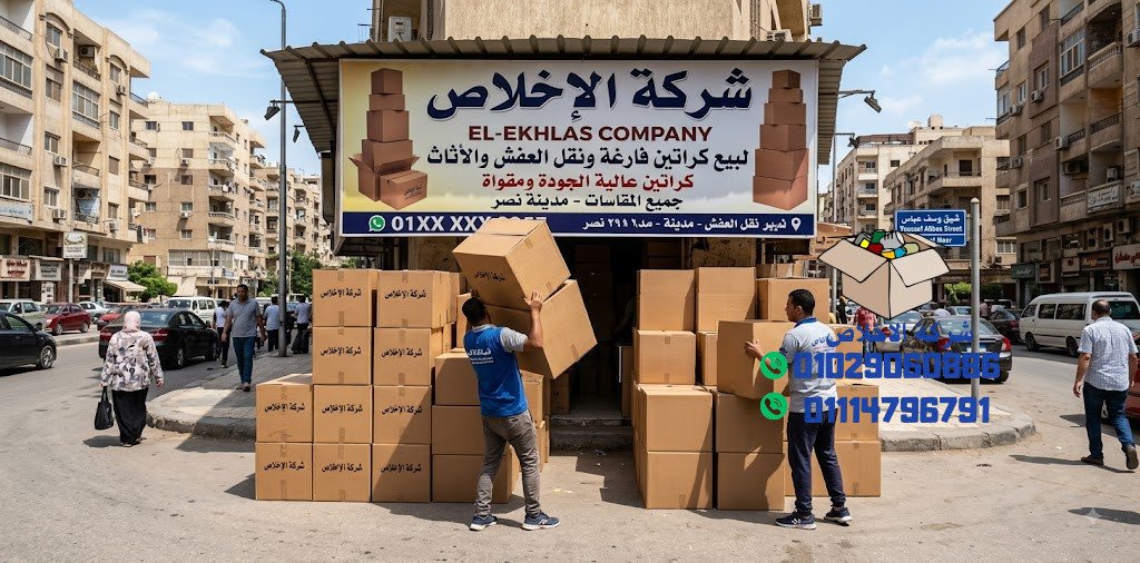 بيع كراتين فارغة بمدينة نصر