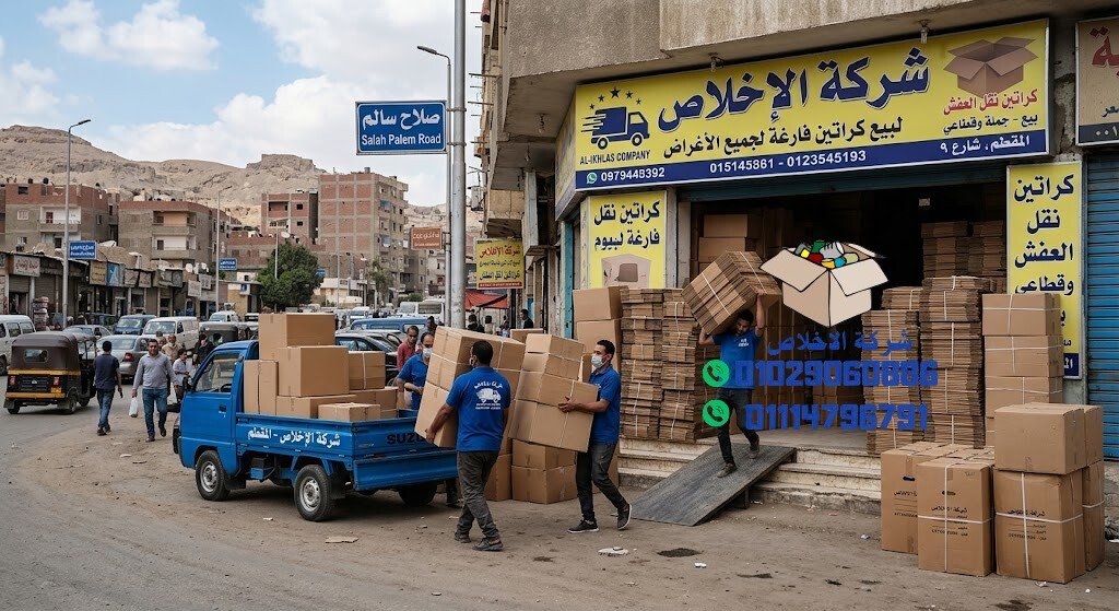 اماكن بيع كراتين فارغة في المقطم