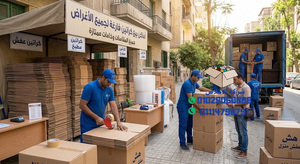 اماكن بيع كراتين فارغة في المعادي